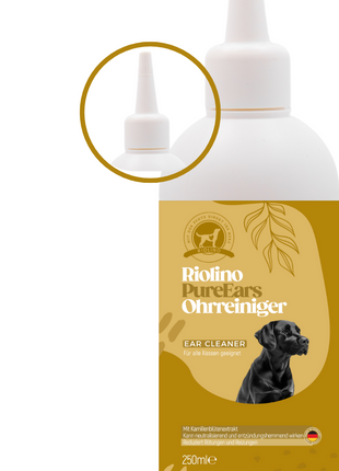 Riolino PureEars – Gentle ear cleaner for dogs and cats