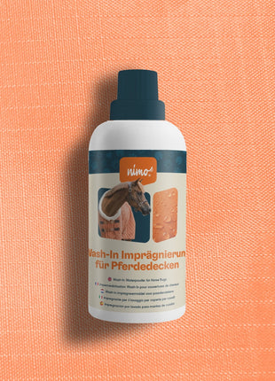 Wash-in waterproofing for horse blankets