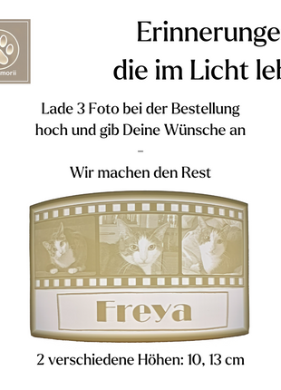 3D filmstrip lithophane – a keepsake of your pet