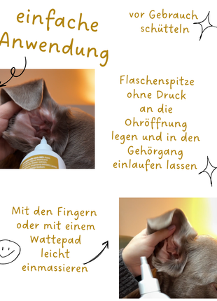 Riolino PureEars – Gentle ear cleaner for dogs and cats