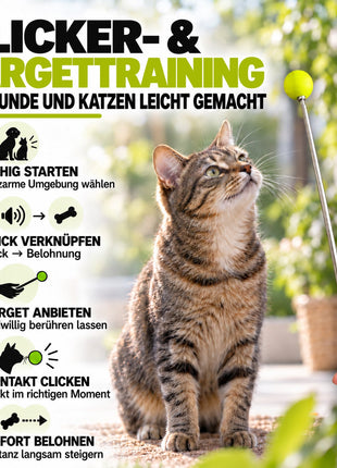 ClickStick für Hunde & Katzen – Target Stick mit abnehmbarem Clicker | ASCO