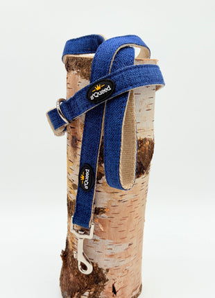 Hundehalsband-Set "Hempy" - Halsband + Leine + gravierte Hundemarke