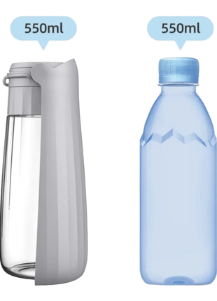 Portable, stable, and foldable 550ml water dispenser for on the go