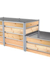0.46 bzw. 0.83 m / 0.84 x 2.48 m / Stufe an der kurzen Seite
