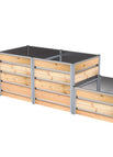 0.46 bzw. 0.83 m / 0.84 x 3.29 m / Stufe an beiden Seiten