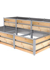 0.46 bzw. 0.83 m / 1.66 x 2.48 m / Stufe an der langen Seite