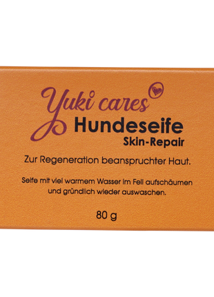 Skin repair soap for dogs and horses