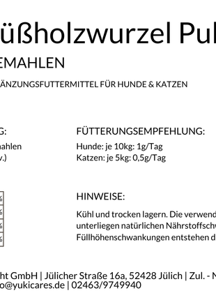 Süßholzwurzel gemahlen 100g